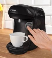 BOSCH Tassimo Happy Kapselmaschine Pad-Kaffeemaschine mit One-Touch Bedienung 0,7 L 1400 W **B-Ware – geprüft** Schwarz