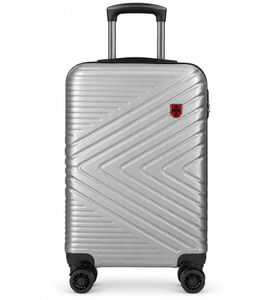 SWIZZDESIGN Boardtrolley ca. 55 × 35 × 20cm 35L mit TSA-Zahlenschloss, 8 Rollen & 360°-Funktion **B-Ware – geprüft** Grau