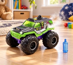 25cm Rowdy Rocker Monstertruck mit Licht, Sound, Dampfeffekt, Federung & Gummireifen von Dickie Toys ab 3 Jahren **B-Ware – geprüft** Mehrfarbig