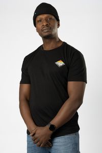 Lakeville Mountain men’s T-shirt Tas with front and back prints black