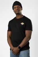 Lakeville Mountain men’s T-shirt Tas with front and back prints black