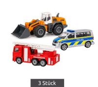 3 Stück siku Spielzeugauto-Set mit 3 verschiedenen Fahrzeugen Modellfahrzeuge Spielzeug-Fahrzeuge **B-Ware – geprüft** Orange/Rot/Blau
