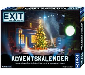 KOSMOS EXIT Spiel Adventskalender „Der verschwundene Hollywood-Star“ Familienspaß Rätsel-Adventskalender mit 24 Rätseln für die Weihnachtszeit **B-Ware – geprüft** 49967 Mehrfarbig