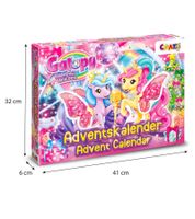 CRAZE Galupy Rainbow Unicorn Adventskalender für Kinder – 24 Tage voller Überraschungen mit 2 Einhorn-Figuren, Karaoke-Spielset & über 30 Accessoires **B-Ware geprüft** in Pink/Bunt