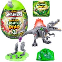 ZURU SMASHERS Jurassic Light Up Dino Ei Mini Serie 1 – Überraschungsei mit leuchtender Dinosaurier-Spielfigur **B-Ware – geprüft** Mehrfarbig