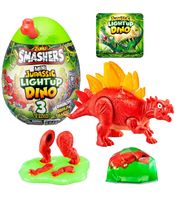 ZURU SMASHERS Jurassic Light Up Dino Ei Mini Serie 1 – Überraschungsei mit leuchtender Dinosaurier-Spielfigur **B-Ware – geprüft** Mehrfarbig