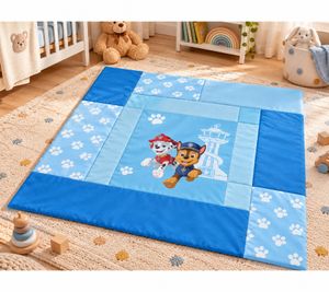 Paw Patrol Crawling Mat 115 × 115cm Padded Play Mat for Babies & Toddlers Made from 100% Polyester by Herding Multicoloured