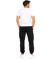 2er Pack FRUIT OF THE LOOM Herren Freizeithose Jogginghose - Seitentaschen, Elastischer Taillenbund mit Kordelzug in Schwarz/Grau oder Schwarz/Dunkelblau