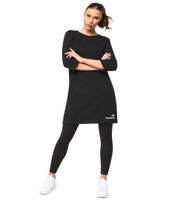 KangaROOS Damen Long-Sweatshirt – sportiver Sweatshirt mit legerer Passform – Bequemes Damen-Oberteil in Schwarz