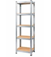 Heavy-duty shelving unit with 5 shelves, up to 90 kg capacity per shelf, metal shelving unit 180x40x40 cm **B-stock – inspected** Silver