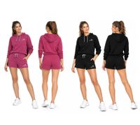 Short en molleton pour femme KangaROOS – Style sportif et moderne, coloris bordeaux-violet