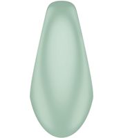 Set erótico de 2 piezas Satisfyer Perfect Pair 3: vibrador y anillo para el pene con 12 programas de vibración; incluye lubricante a base de agua «Gentle Warming» (150 ml). Color: transparente/verde.