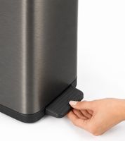 35L Rotho RIBO Treteimer für 25–40L Müllbeutel mit Fußpedal, Soft-Close & verstellbarem Beutelhalter **B-Ware – geprüft** Dunkelgrau