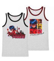 Pack de 2 Camisetas Interiores Miraculous para Niños de Algodón sin Mangas con Diferentes Diseños Multicolor