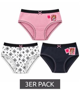 Pack de 3 Braguitas Infantiles Paw Patrol de Algodón – Ropa Interior Cómoda para Niñas con 3 Diseños Diferentes – Multicolor