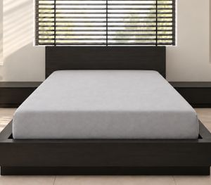 H.G. Hahn WESTMINSTER Biber-Spannbetttuch für Betten von 90 x 200 bis 100 x 200 cm– Weiches & bequemes Baumwolle Bettlaken in Hellgrau