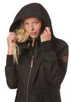 Lakeville Mountain Chaqueta de lluvia para mujer Malya Negro