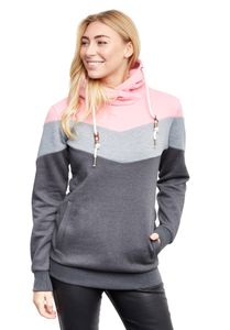 Lakeville Mountain Chaqueta con capucha para mujer Peechee Branded Apricot/Mid Grey/Anthra Melange