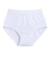 2er Pack Damen Taillenslips – Bequeme High Waist Slips aus Baumwolle mit und ohne Spitze – Damen Unterwäsche mit hohem Bund 7661900 in Weiß