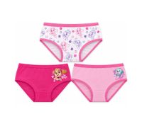 3-Pack Paw Patrol Girls' Cotton Panties – Comfortable Kids' Underwear with 3 Different Designs – Multicoloured