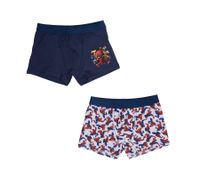 2-Pack MARVEL Spider-Man Kids' Cotton Boxer Shorts – Comfortable Spiderman Underwear with 2 Different Designs – Blue