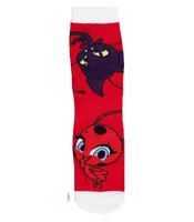 4-Pair Pack of Miraculous Ladybug Cotton Socks for Kids – Comfortable Socks for Girls with 4 Different Designs – Multicolored