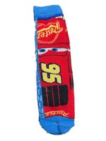 4-Pair Pack of Disney Pixar Cars Cotton Socks for Kids – Comfortable socks for children featuring Lightning McQueen in 4 different designs – Multicolored