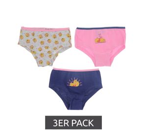 3-Pack Disney Winnie the Pooh Girls' Cotton Panties – Comfortable Kids' Underwear with 3 Different Designs – Multicoloured