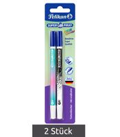 2 Pelikan Super Pirat Color Edition Ink Eradicators – Erase and Rewrite, for Blue Ink – **B-Stock (Checked)** – Assorted Colors