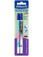2 Pelikan Super Pirat Color Edition Ink Eradicators – Erase and Rewrite, for Blue Ink – **B-Stock (Checked)** – Assorted Colors