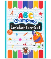 Trendhaus ABC Champions Lernspielkarten-Set mit 30 Karten - Lesekarten von A - Z inklusive Umlaute für Kinder **B-Ware – geprüft** in Bunt