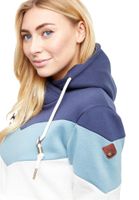 Lakeville Mountain Chaqueta con capucha para mujer Peechee Black Iris/Dark Delphine/Light Beige