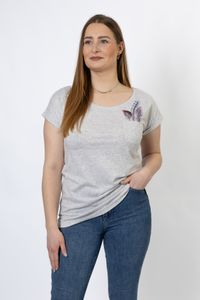 Lakeville Mountain Camiseta para mujer Nanga Whisper White Melange