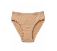 3er Pack Damen Slips – Bequeme Baumwoll-Unterhosen mit elastischem Bund und klassischer Passform Schwarz, Braun & Weiß
