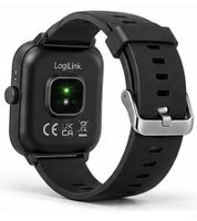 LogiLink Watch Edge Smartwatch mit 1,83 Zoll HD-Touchdisplay, Bluetooth 5.2 & Fitnessfunktionen **B-Ware – geprüft** Schwarz