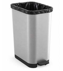 35L Rotho RIBO Waste Bin without Lid for 25–40L Bin Bags with Adjustable Bag Holder **B-Grade – tested** Light Grey