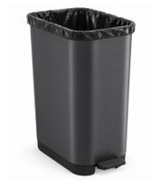 35L Rotho RIBO Waste Bin without Lid for 25–40L Bin Bags with Adjustable Bag Holder **B-Grade – tested** Dark Grey