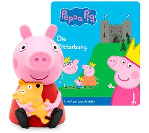 tonies Peppa Pig Audio Figure – The Knight's Castle & 7 More Stories for Toniebox, Hand-Painted Magnetic Figure for Listening, Collecting and Playing **B-Grade – tested** Multicoloured