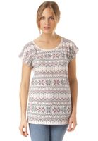 Lakeville Mountain Camiseta para mujer Manda Whisper White Melange