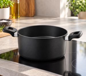 Ø20cm 3.6L BERNDES ONYX Aluminium Cooking Pot without Lid, Non-Stick Coating for All Hob Types incl. Induction  **B-Grade – tested** Black