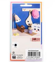 folia XXL Googly Eyes, 2 pieces, Ø 50 mm – Self-adhesive craft eyes, size L – Movable eyes for crafting & decorating – **B-stock – inspected** – Black/White