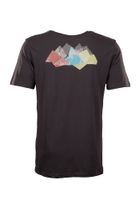 Lakeville Mountain Camiseta de hombre Ludo con estampado en la espalda y cuello redondo Gris