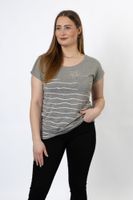 Lakeville Mountain Camiseta para mujer Tiana Gris jaspeado