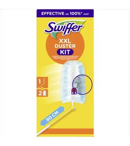 Swiffer XXL Duster Dust Magnet Starter Kit with Extendable Handle up to 90cm & 2 Refills, 4-Position Adjustable Head for Dusting **B-Grade – tested** Multicoloured