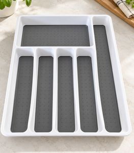 KESPER Cutlery Tray made of high-quality PP plastic, W 33.5 x H 41 x D 4.5 cm **B-stock – inspected** – Gray