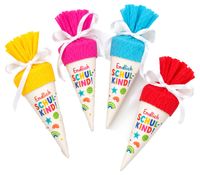 Trendhaus ABC Champions Schultüten-Radierer – Radiergummi im Schultüten-Design für Kinder zufällige Farbauswahl **B-Ware – geprüft** in Bunt