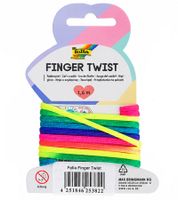 folia Finger Twist Fadenspiel 1,6 m – buntes Geschicklichkeitsspiel für Kinder ab 4 Jahre **B-Ware – geprüft** Regenbogenfarben