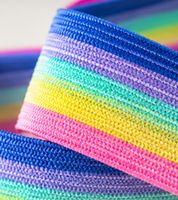folia Gummi Twist 4 m – buntes Gummitwist Springseil für Kinder ab 4 Jahre **B-Ware – geprüft** Regenbogenfarben
