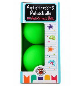 2er Pack Trendhaus ABC Champions Antistress- & Relaxbälle 2er-Set – Stressbälle zum Kneten und Drücken **B-Ware – geprüft** Grün