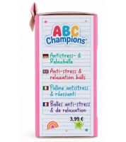 Trendhaus "ABC Champions" Anti-Stress & Relaxation Balls (2-Pack) – Squeeze and Knead Balls **B-Stock – Inspected** Pink/Green